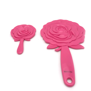 Commercio all'ingrosso universale prezzo competitivo OEM di plastica <span class=keywords><strong>vintage</strong></span> rose tenuto in mano <span class=keywords><strong>specchio</strong></span> per il <span class=keywords><strong>trucco</strong></span> con manico - Product Image 4