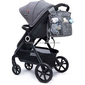 Sac à langer multifonctionnel pour bébé, grand format carré, en coton/nylon, imperméable et durable, vente en gros d'usine - Product Image 3