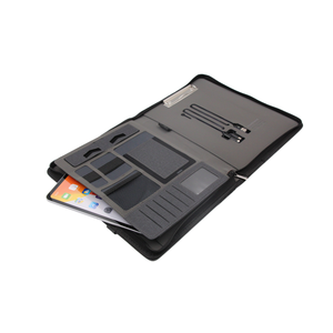 Porte-documents multifonctionnel NAIFEI avec batterie externe 8 000 mAh, charge sans fil 10 W, clé USB 16 Go, organiseur en cuir de luxe - Product Image 5