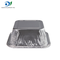 45ml Mini Carré Pudding Feuille Tin Cup Oeuf Tarte Plateau De Cuisson Jetable Feuille D'aluminium Gâteau Moule pour Four