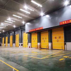 Puerta de persiana enrollable rápida automática moderna Rendimiento de alta velocidad Rollo de balanceo rápido eléctrico Control industrial Almacén rápido - Product Image 2