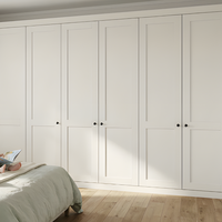 Porte intérieure moderne préfinie à âme pleine style Shaker, insonorisée, en bois, avec panneau MDF pour appartement