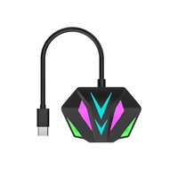 Carte réseau Ethernet filaire USB-C vers 10/100/1000 Mbps RGB pour ordinateur portable, externe, sans pilote, en stock