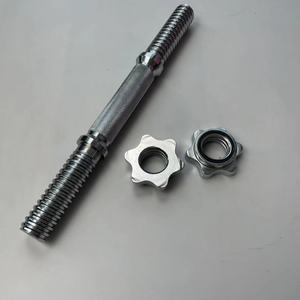 Steel Threaded Dumbbell <strong>Handles</strong> Fit 1 Inch Standard <strong>Weight</strong> Plate - Product Image 1