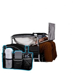 Sac de rangement latéral imperméable pour fauteuil roulant avec porte-gobelet, certifié BSCI - Product Image 3