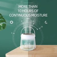 Humidificateur rechargeable, mini humidificateur de bureau, petit humidificateur personnel parfumé, humidificateur décoratif pour chambre à coucher, humidificateur portable à brume froide
