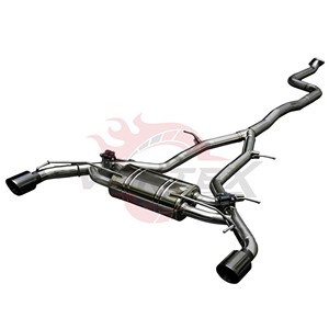 ท่อไอเสียแบบ Catback สแตนเลส Vortex พร้อมวาล์ว สำหรับ Chevrolet Camaro SS 6.2L V8 ปี 2016-2024 ปลายท่อคู่สีดำ วาล์วอิเล็กทรอนิกส์ - Product Image 3