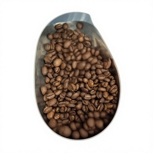 Roasted Whole <b>Coffee</b> <b>Beans</b> in Metal Scoop Vietnam Origin Light Medium Roast Hand Roasted Liberica Variety - Product Image 1