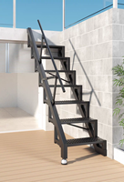Escaliers télescopiques pliants en alliage d'aluminium de conception industrielle extensible et personnalisable pour une utilisation en intérieur