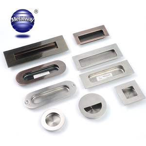 Hot Selling Modern Stainless Steel Recessed Hidden Flush Kitchen Cabinet Door Pull Handle - Product Image 1