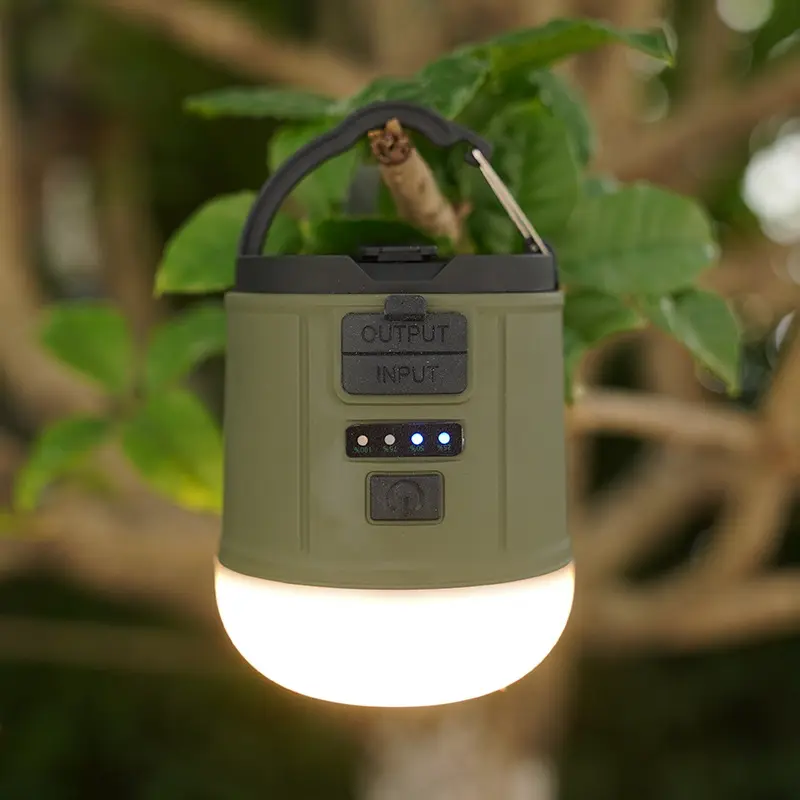2024 nuovo 2400mAh esterno di emergenza portatile lampada a LED a mano manovella luce di campeggio lanterna per uso tenda