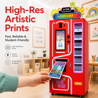 Distributeur automatique de souvenirs avec impression UV IA en libre-service, distributeur de pièces commémoratives et de photos pour aimants de réfrigérateur DEM