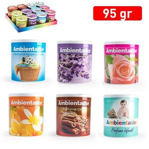 Ambientador Gel Lata Surtida 12 Unid 95 Gr Perfume Variado Para Hogar - Product Image 1