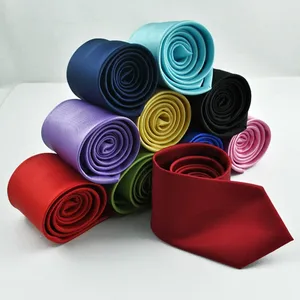 Oemtailor Custom polyester silk necktie Solid colour 5cm neck tie bowties