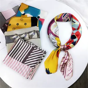 wholesale new fashion custom female scarves neck yiwu scarf for women korean designer jersey scarf 70*70