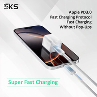 Câble USB2.0 C vers C transparent, en nylon tressé, charge rapide pour téléphone Android