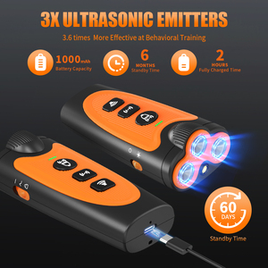 Repelente Ultrasónico para Perros, Dispositivo de Control Antiladridos para Detener Ladridos, Portátil para Exteriores, 3 Unidades - Product Image 6