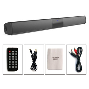 Barre de son audio pour téléviseur, haut-parleur 2.0 canaux filaire et sans fil 20W, longue barre de son pour système <span class=keywords><strong>home</strong></span> cinéma - Product Image 1