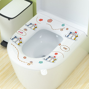 ฝาครอบที่นั่งชักโครก EVA กันน้ำ พิมพ์ลาย ใช้ได้ทั่วไป สำหรับฤดูหนาว - Product Image 1