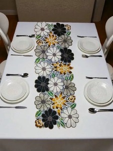 Good Quality Floral <b>Table</b> <b>Runner</b> with Embroidery for Dining <b>Table</b> Decoration and Interior Styling Available At Reasonable Price - Product Image 4