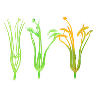 Aierflorist Tige de fleur artificielle en maille pour fleurs en résine, pour la création de fleurs DIY faites à la main
