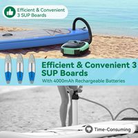 Pompe à air électrique sans fil portable rechargeable 4000 mAh pour planche à pagaie gonflable, plateforme flottante, SUP