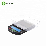 Balance de poche numérique SF-415 100g-3kg 0.01g-0.1g avec fonction de comptage, balance à bijoux en acier inoxydable, arrêt automatique pour peser l'or