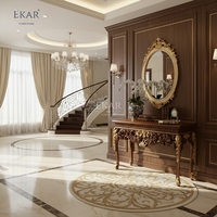 Meubles EKAR |   Console de salon baroque dorée Sovereign Heritage pour les grands entrées