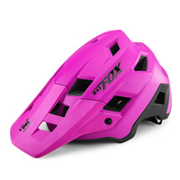 Casque de VTT double usage CPSC/EN1078/CE Batfox, réglable, PC+EPS, léger, pour adulte, avec visière, technique, durable, pour la pratique du VTT
