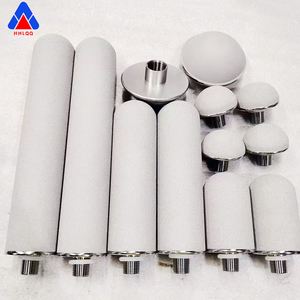 Filtre poreux aggloméré par poudre titanique pour le produit chimique Élément filtrant aggloméré par poudre d'acier inoxydable de résistance à hautes températures - Product Image 1