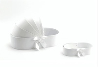 AN 2024 Nouveau design Boîte à fleurs pour berceau créative de haute qualité pour bébé Boîte cadeau pleine lune Emballage boîte cadeau pour bouquet de savon