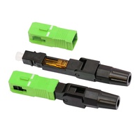 Conector de fibra óptica SC APC rápido para redes FTTH 4G/3G para conectividad de fibra al hogar (FOAC)