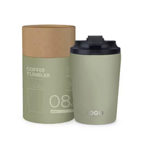 Vaso Térmico de Viaje de Acero Inoxidable Moderno Personalizado de 12 oz, Doble Pared, Aislamiento al Vacío, Tapa con Aislamiento Térmico de 6 a 12 Horas, Grado Alimenticio
