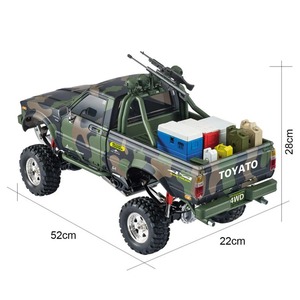 HG P417 1/10 4WD RTR RC 크롤러 픽업 3단 변속 포털 액슬 160A ESC 540 모터 카모플라주 오프로드 클라이밍 카 - Product Image 5