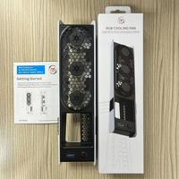 Pour PS5 Pro Slim Console ventilateur de refroidissement contrôle de température intelligent ventilateur arrière avec lumières RVB avec 3 vitesses réglables