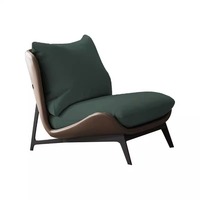 Fauteuil de salon moderne de luxe nordique, fauteuil d'appoint à vendre, fauteuil inclinable simple avec ottoman, favorise une position assise relaxante