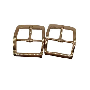 Hebilla de doble punta de aleación de 3.8cmx3.9cm para ropa, bolsos, zapatos y cinturones - Product Image 2