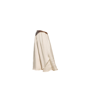 Women Summer <b>Elastic</b> Waist Deep V-Neck Half Sleeve Bandaged Casual Maxi A-Line Breathable Eco-Friendly Cotton <b>Dress</b> Daily Use - Product Image 2