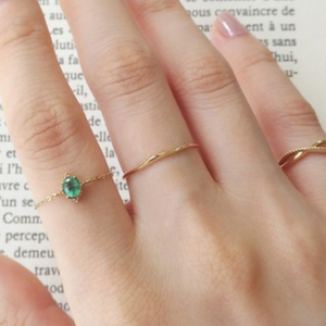 Anillo Sencillo de Plata de Ley S925 con Incrustaciones de Circonio Ajustable para Mujer - Product Image 5