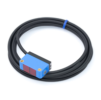 Sensor Fotoeléctrico Láser Cuadrado GXQD-BG442NS NPN con Respuesta de 5ms, 4 Hilos, CC 10-30V, Normalmente Cerrado y Antiinterferencias para Tiras de Luz