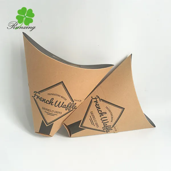 Paper Cone Holder Box Custom Printed Crepe Wax Coated Paper 15-20 Days Disposable 50000 Pcs Accept CMYK & Pantone CN;GUA