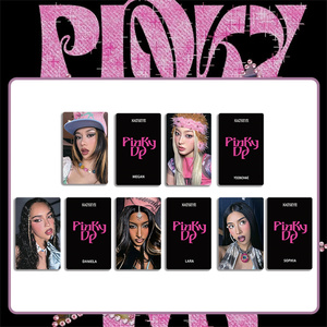 Juego de 5 Fototarjetas KATSEYE HD de DANIELA LARA, MANON, <span class=keywords><strong>MEGAN</strong></span>, SOPHIA, YOONCHAE, Tarjetas LOMO Brillantes de Doble Cara, Regalo para Fans de PINKYUP - Product Image 5