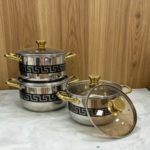 Yolecen – Lot <span class=keywords><strong>de</strong></span> 6 casseroles à double poignée pour bouillons et soupes, ustensiles <span class=keywords><strong>de</strong></span> <span class=keywords><strong>cuisine</strong></span> polyvalents pour soupes, nouilles et hot <span class=keywords><strong>pot</strong></span>, idéal pour la <span class=keywords><strong>cuisine</strong></span> domestique et la vente en gros - Product Image 5