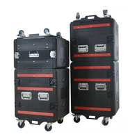 19 "2U 3U 4U 5U 6U 8U 10U Amplificateur Porte Coulissante Empilable AMP Rack Case Shallow 12" Profondeur 19 "Rackmount Flight Case