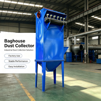 Système de dépoussiérage industriel à filtre à sacs, type Pulse Baghouse PPH, résistant à la corrosion pour utilisation dans les usines chimiques et acides