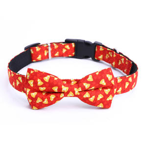 Alta calidad 2025 nueva llegada de lujo Navidad accesorios personalizados para perros respetuoso con el medio ambiente pequeño perro mascota gato arco Collar con pajarita - Product Image 6