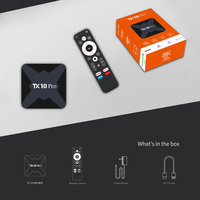 TX9 Pro Upgrade Tx10 Pro H313 kotak TV Atv cerdas, dengan android 13 Quad Core RAM 4GB ROM 32GB, set-top Box android 4K Ultra HD WiFi