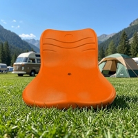 Banc de stade en plastique à dossier haut creux pour gradins, sièges de terrasse extérieure pour terrains de sport et entraînements - Capacité 500 kg