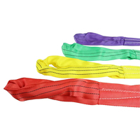 Sangle de levage en toile ronde professionnelle de 1 à 50 tonnes, sangle plate ronde en toile pour levage, sangle de levage en toile ronde, ceinture en toile ronde
