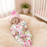 Boneka Bayi Reborn Realistis 20 Inch 50cm Y-Z029, Vinyl Lembut, Dilukis Tangan, Anggota Badan Dapat Digerakkan, Bayi Perempuan Baru Lahir, Dapat Dicuci, Hadiah Botol Susu